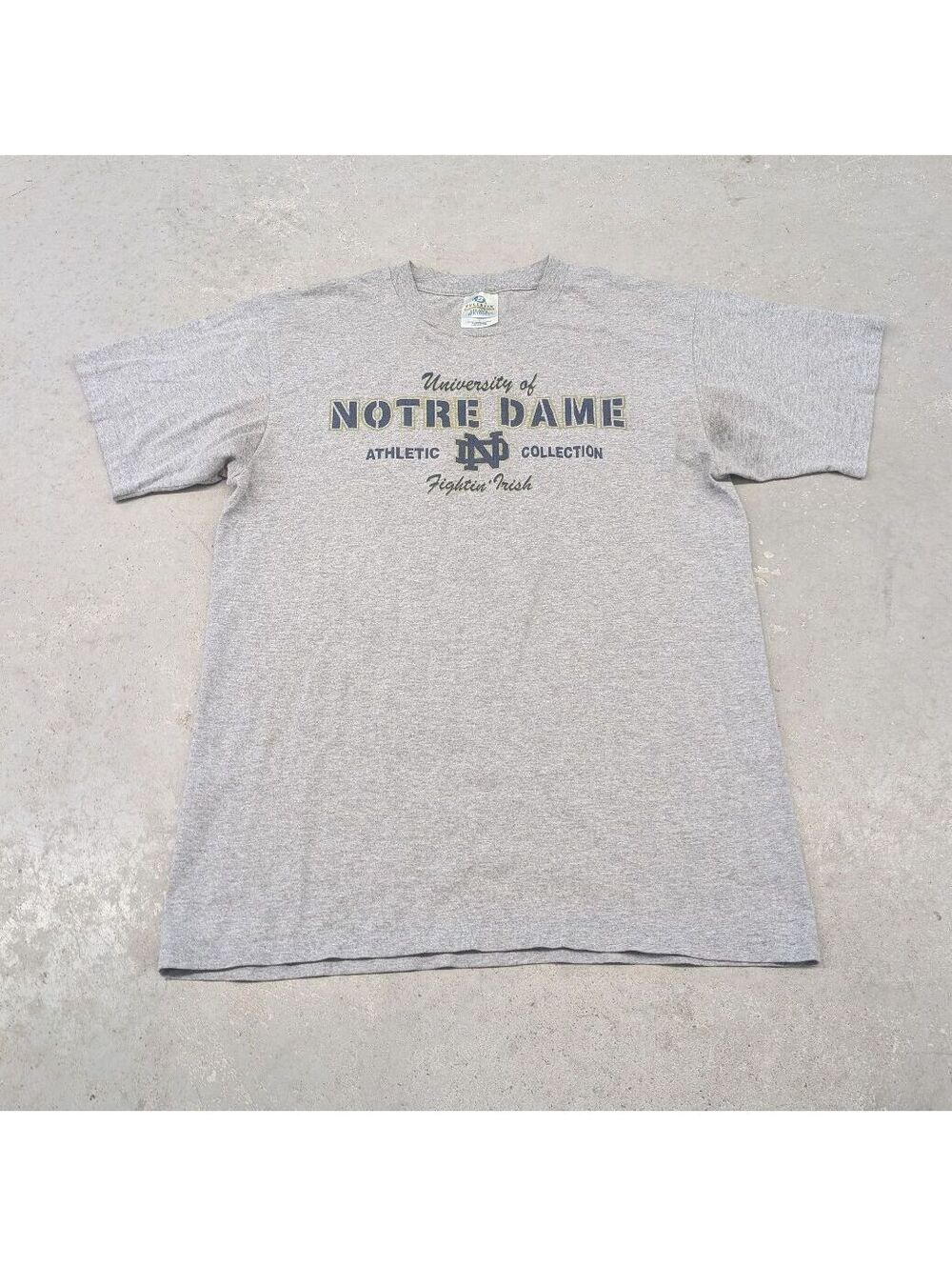 Vintage 90s Notre Dame University Script Logo T-shirt